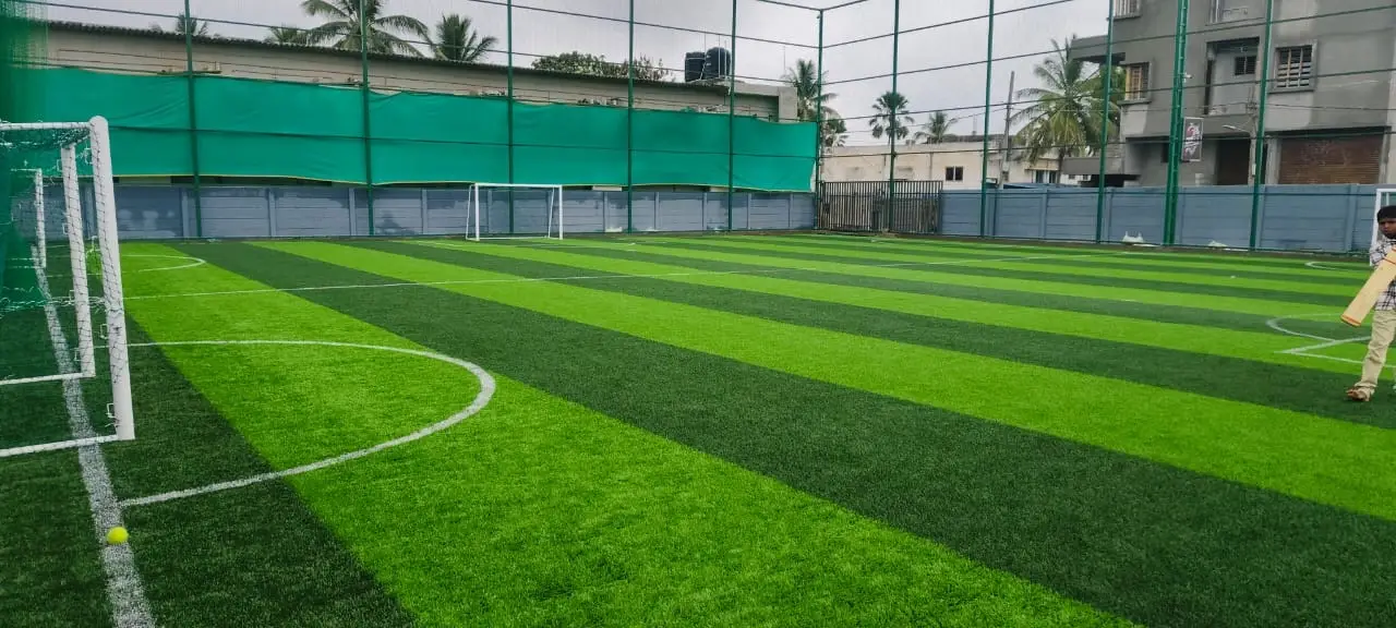 Football turf final handover